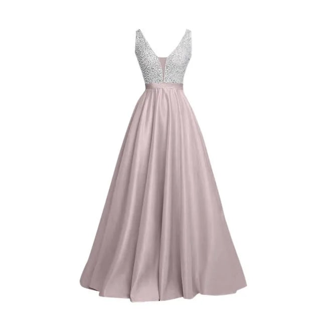 GlamourMode Sexy Off Shoulder Evening Dress for Women