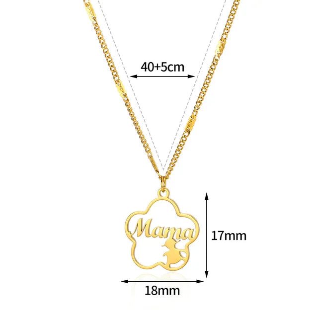 Elegante Mama Brief Hanger Ketting