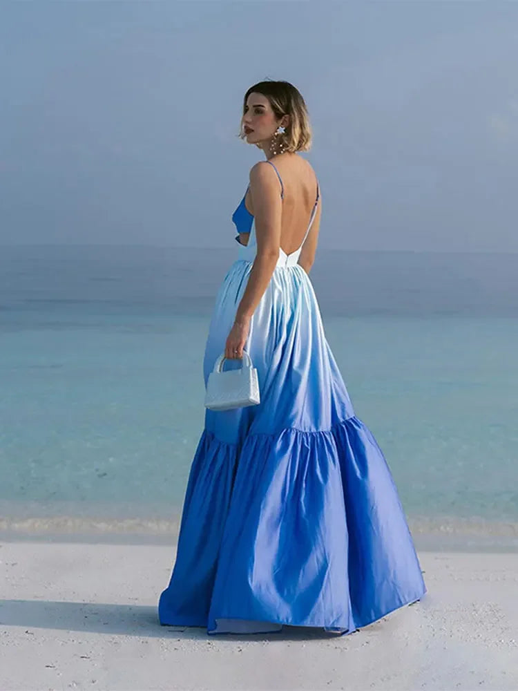 Luna Elegante Vestito Gradient