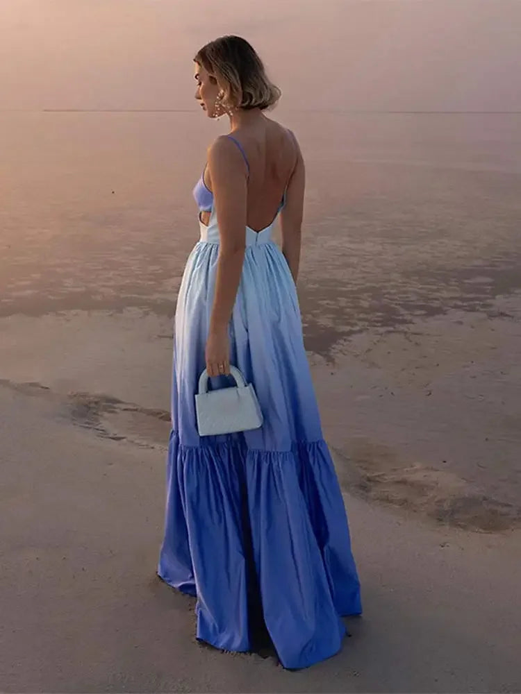 Luna Elegante Vestito Gradient