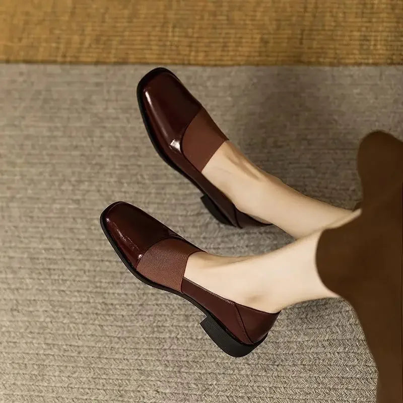 Chic Parisian Vintage Leather Shoes