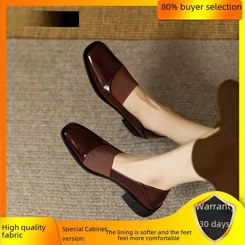 Chic Parisian Vintage Leather Shoes