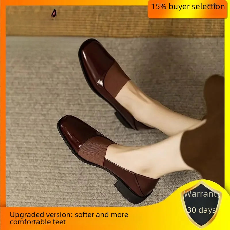 Chic Parisian Vintage Leather Shoes