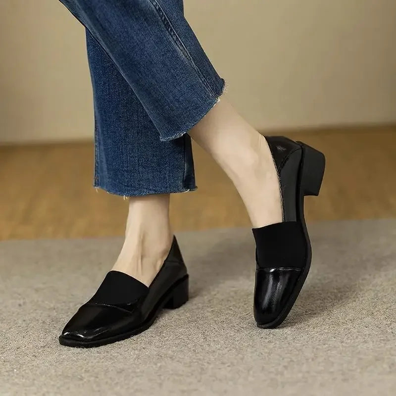 Chic Parisian Vintage Leather Shoes