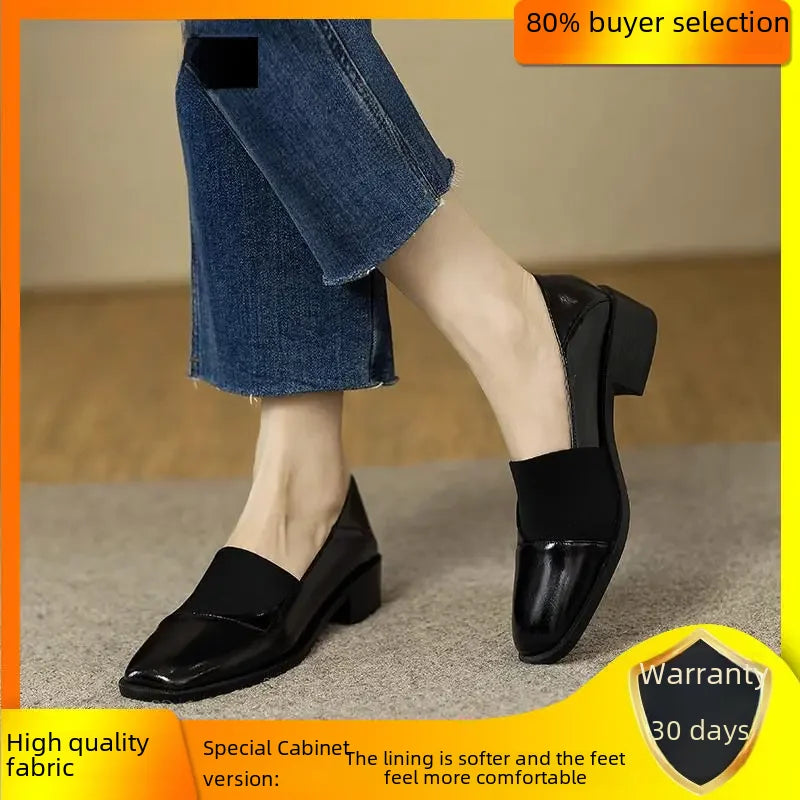 Chic Parisian Vintage Leather Shoes