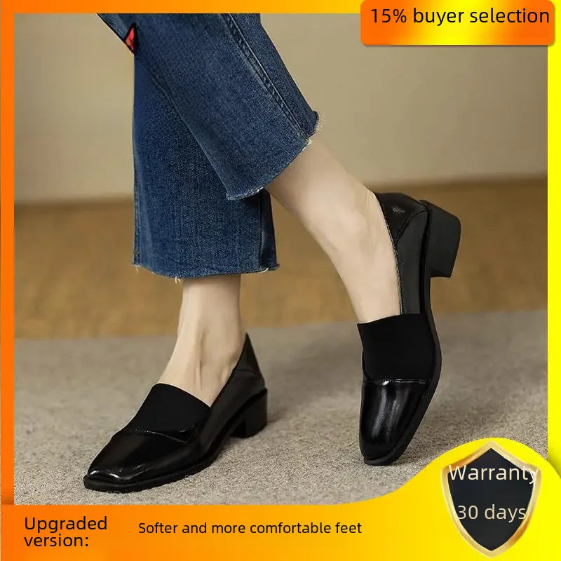 Chic Parisian Vintage Leather Shoes