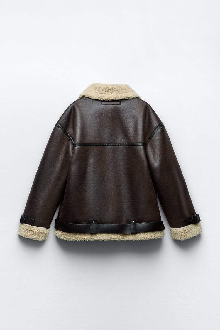 Eleonora | Elegant jasje met revers van synthetisch materiaal