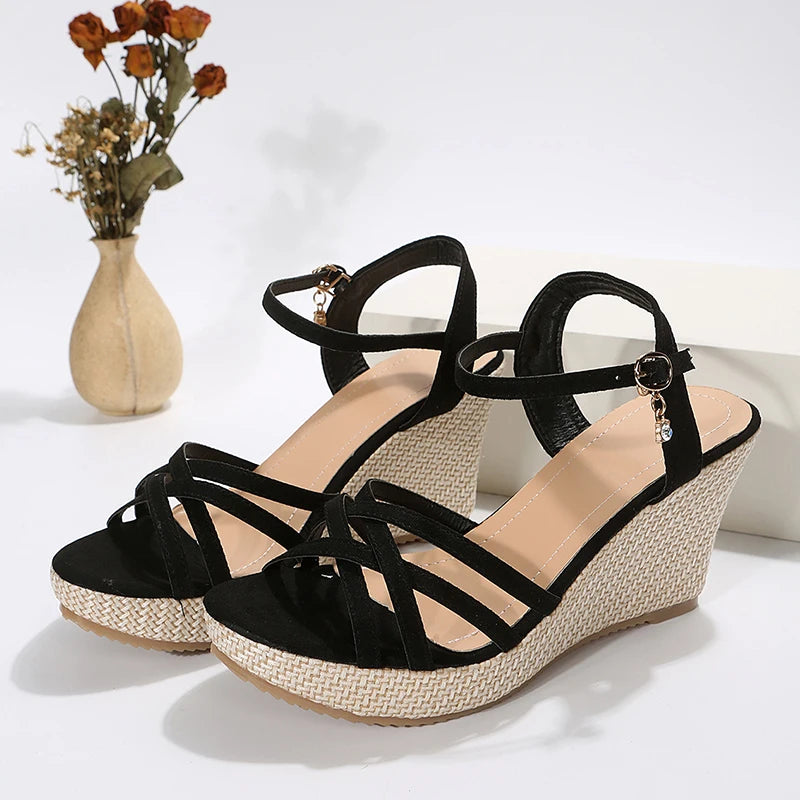 ModaViva Summer Elegance Platform Sandals