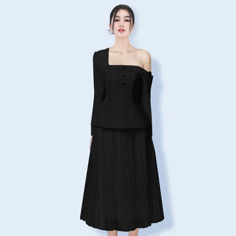 Nova Moda Elegante Herbst Zweiteiliges Set