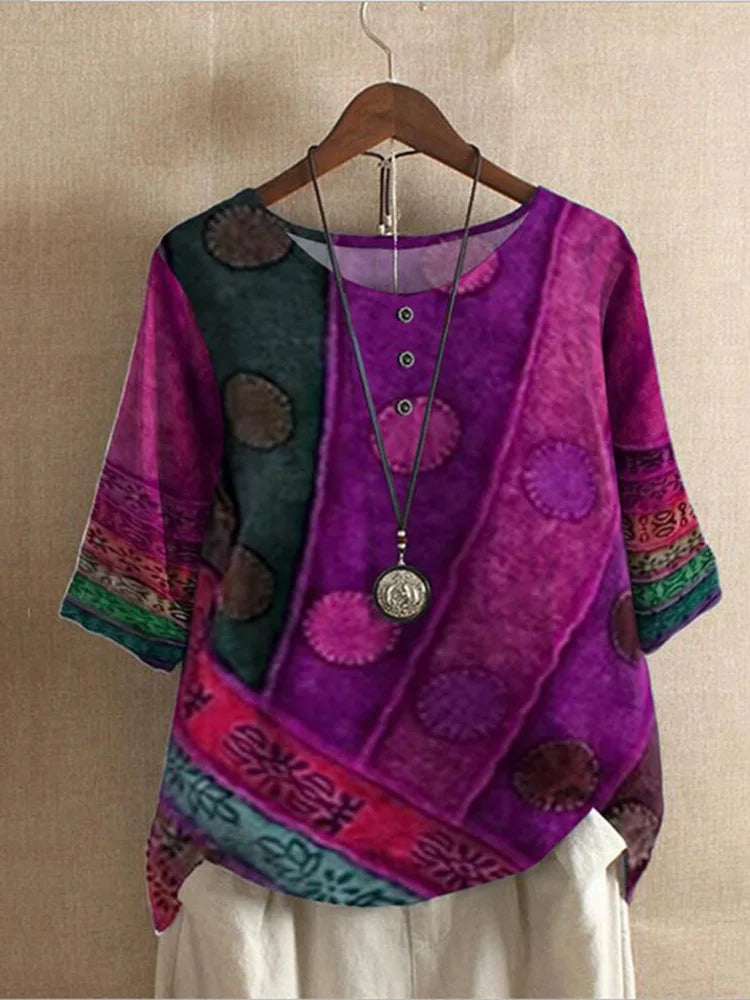Oversized Ethnische Blouse van Stijlvol by Studio
