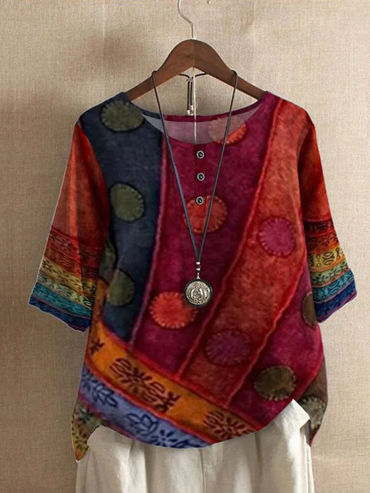 Oversized Ethnische Blouse van Stijlvol by Studio