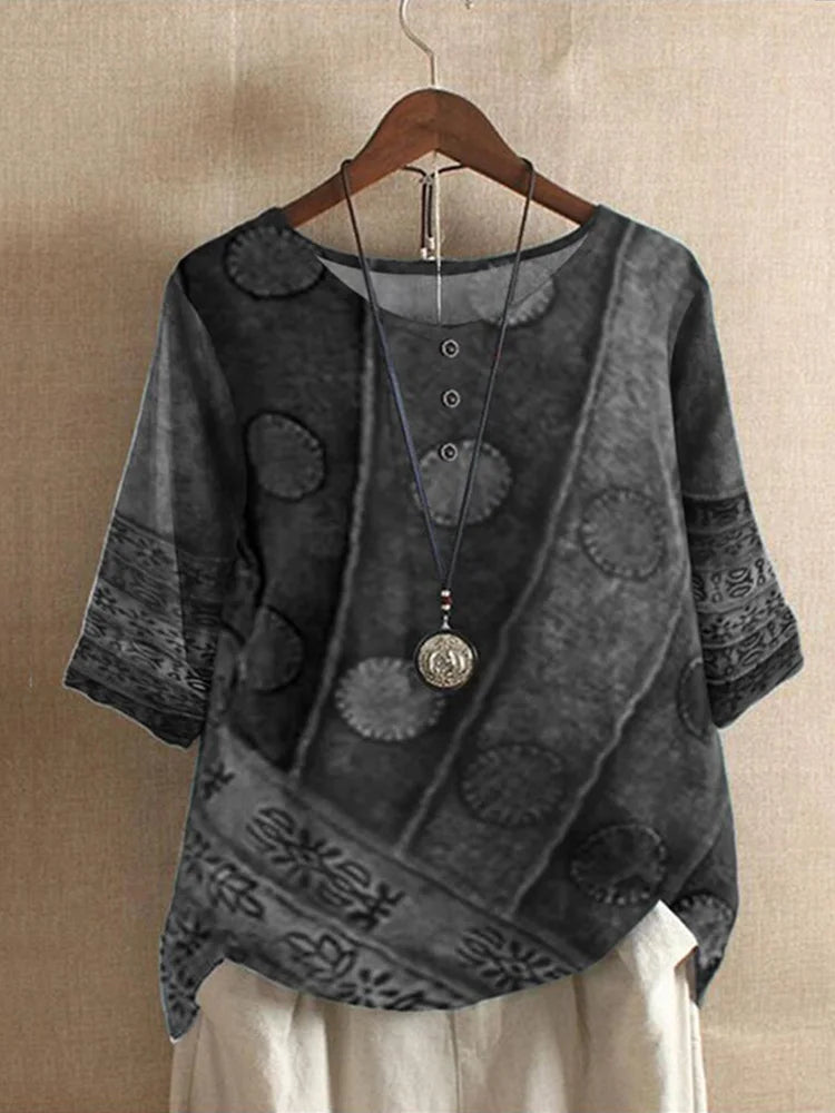 Oversized Ethnische Blouse van Stijlvol by Studio