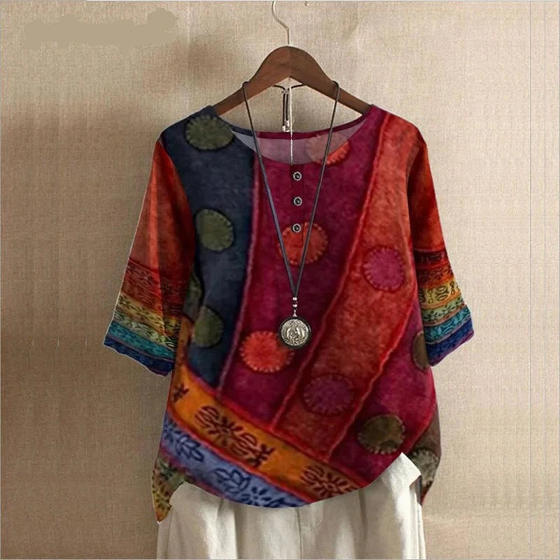 Oversized Ethnische Blouse van Stijlvol by Studio