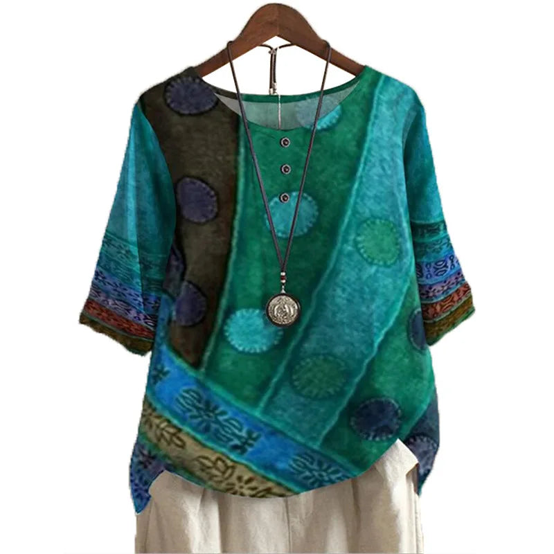 Oversized Ethnische Blouse van Stijlvol by Studio