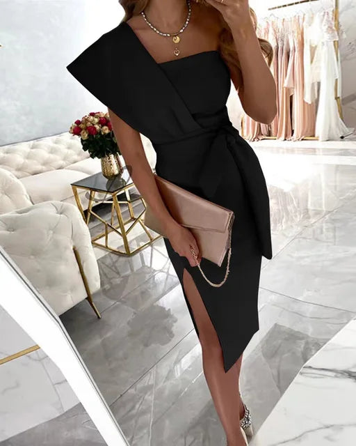 Elegante Off-The-Shoulder Jurk