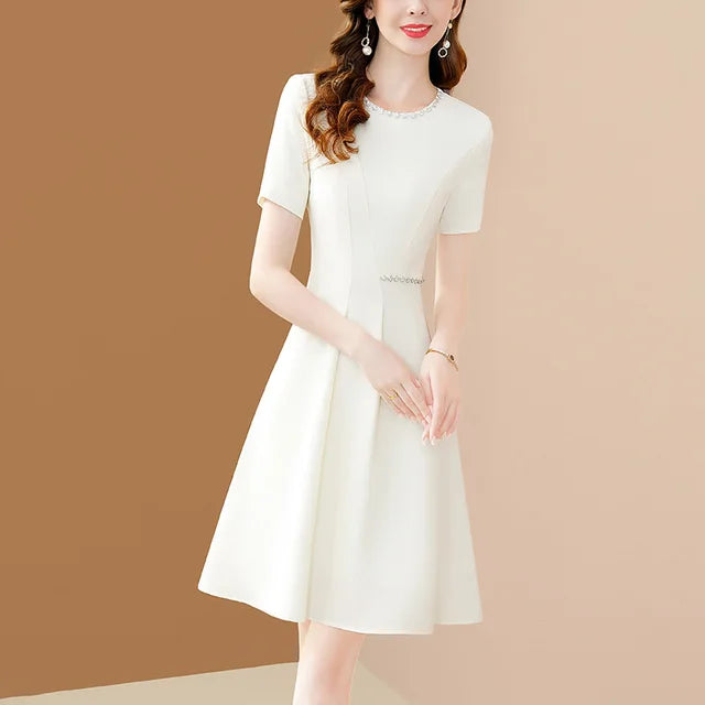 Chique Bezaaide Chiffon Jurk voor Vrouwen