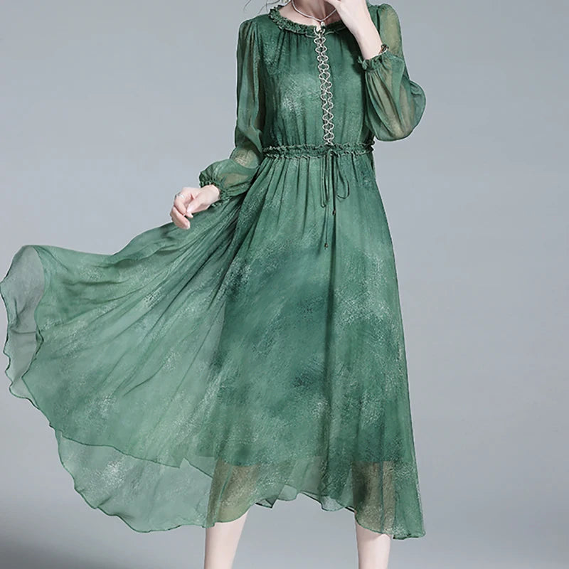 Evnisi Abito in chiffon tie dye - Eleganza estiva