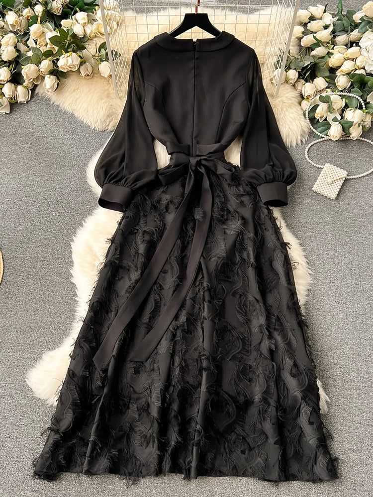DreamWear's Zoete Stijl Lange Mouw Jurk