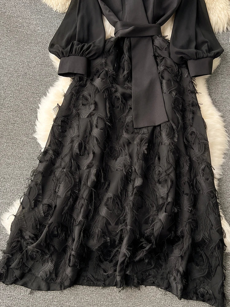 DreamWear's Zoete Stijl Lange Mouw Jurk