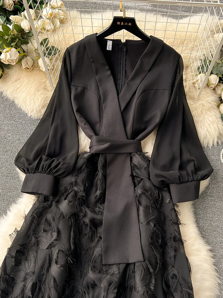 DreamWear's Zoete Stijl Lange Mouw Jurk