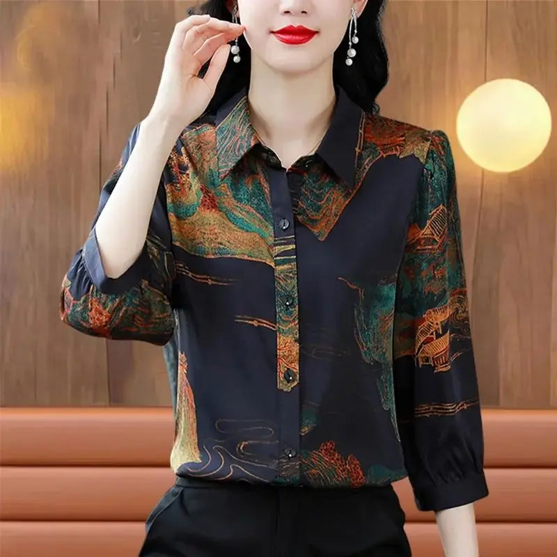 Zomerse Verleiding Wordkrafter's Chiffon Blouse voor Vrouwen