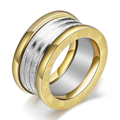 Trendige Römische Ziffern Ringe von Modemarke
