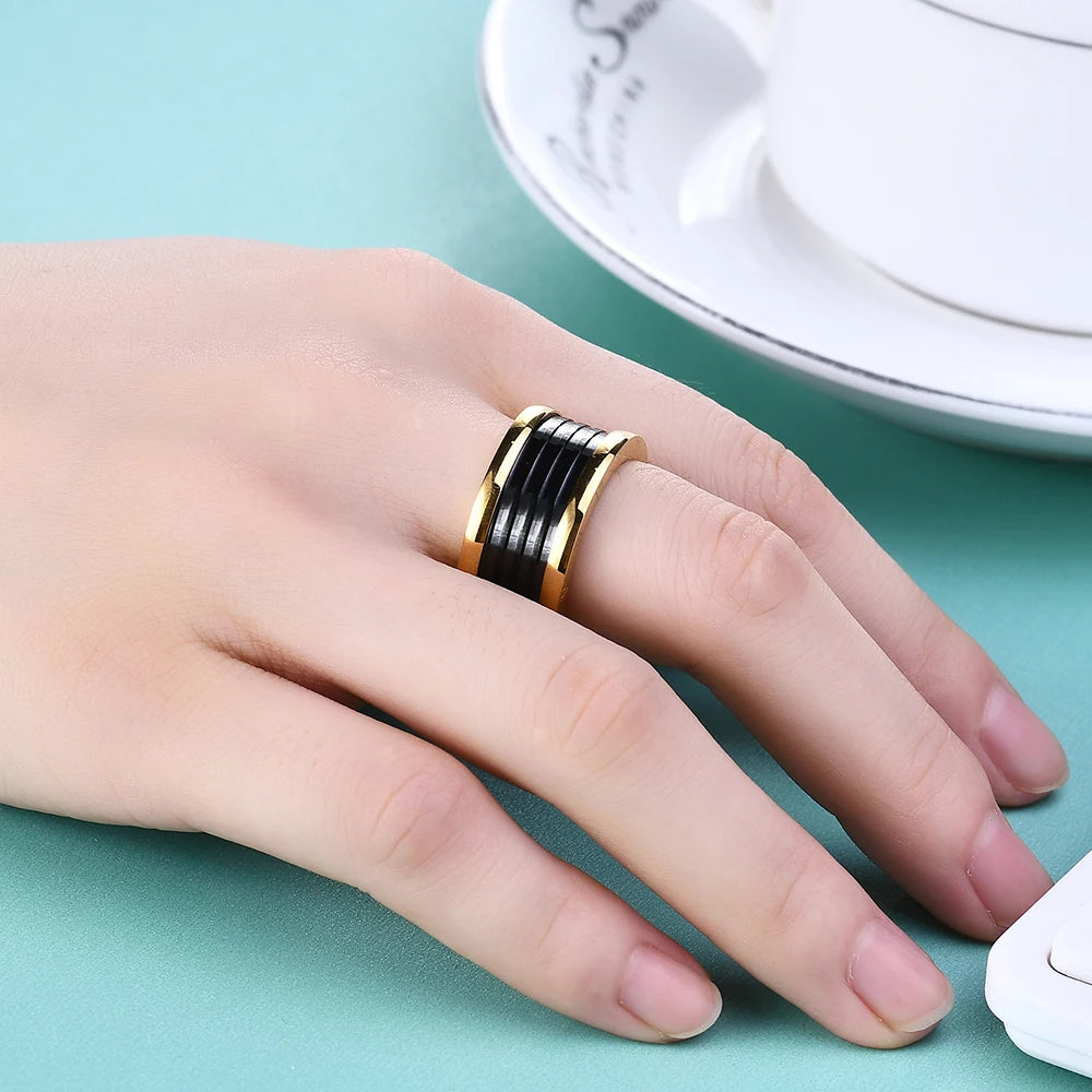 Trendige Römische Ziffern Ringe von Modemarke