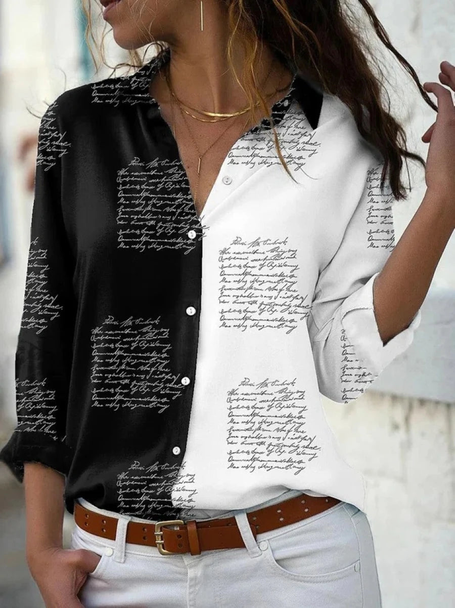 Aurora Elegant Long Sleeve Blouse
