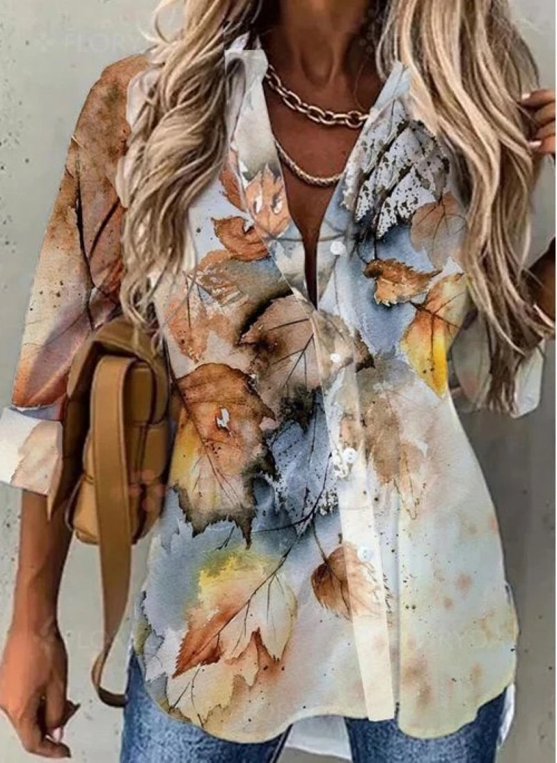 Aurora Elegant Long Sleeve Blouse
