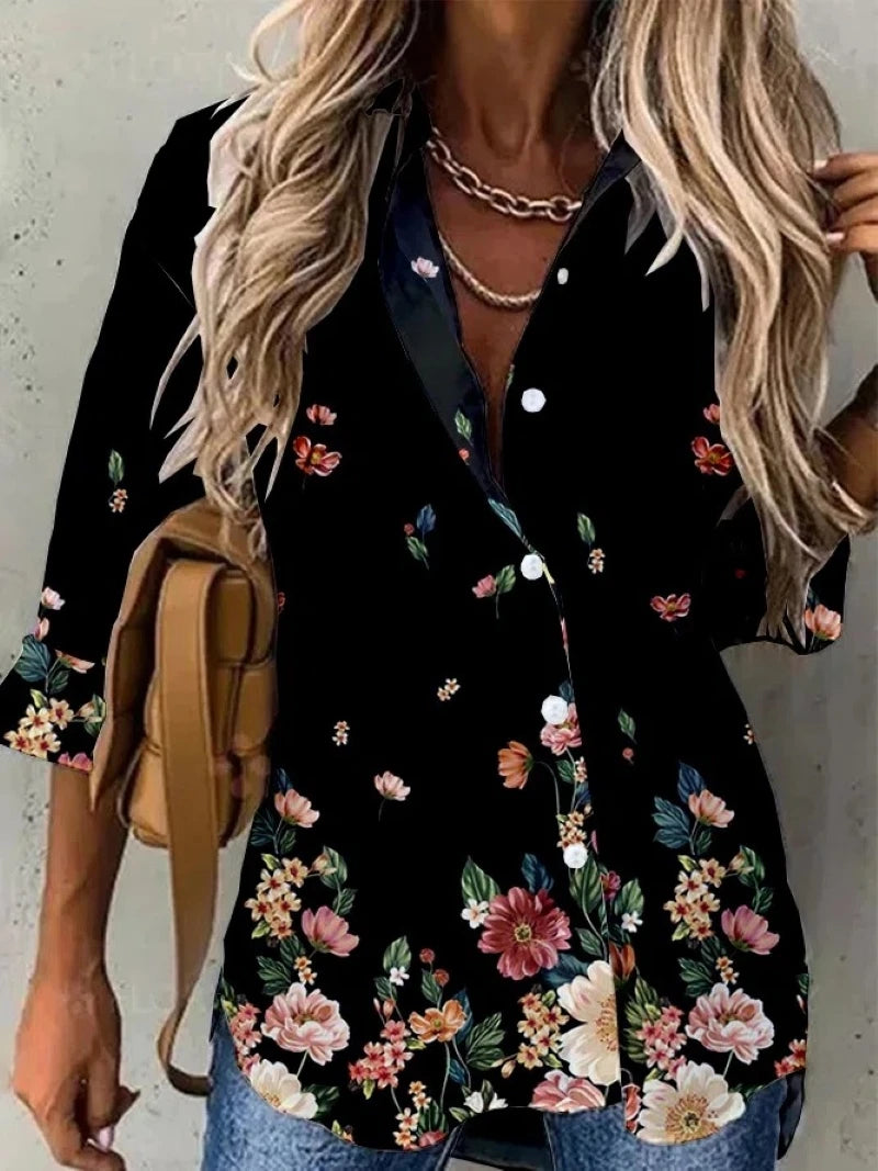 Aurora Elegant Long Sleeve Blouse