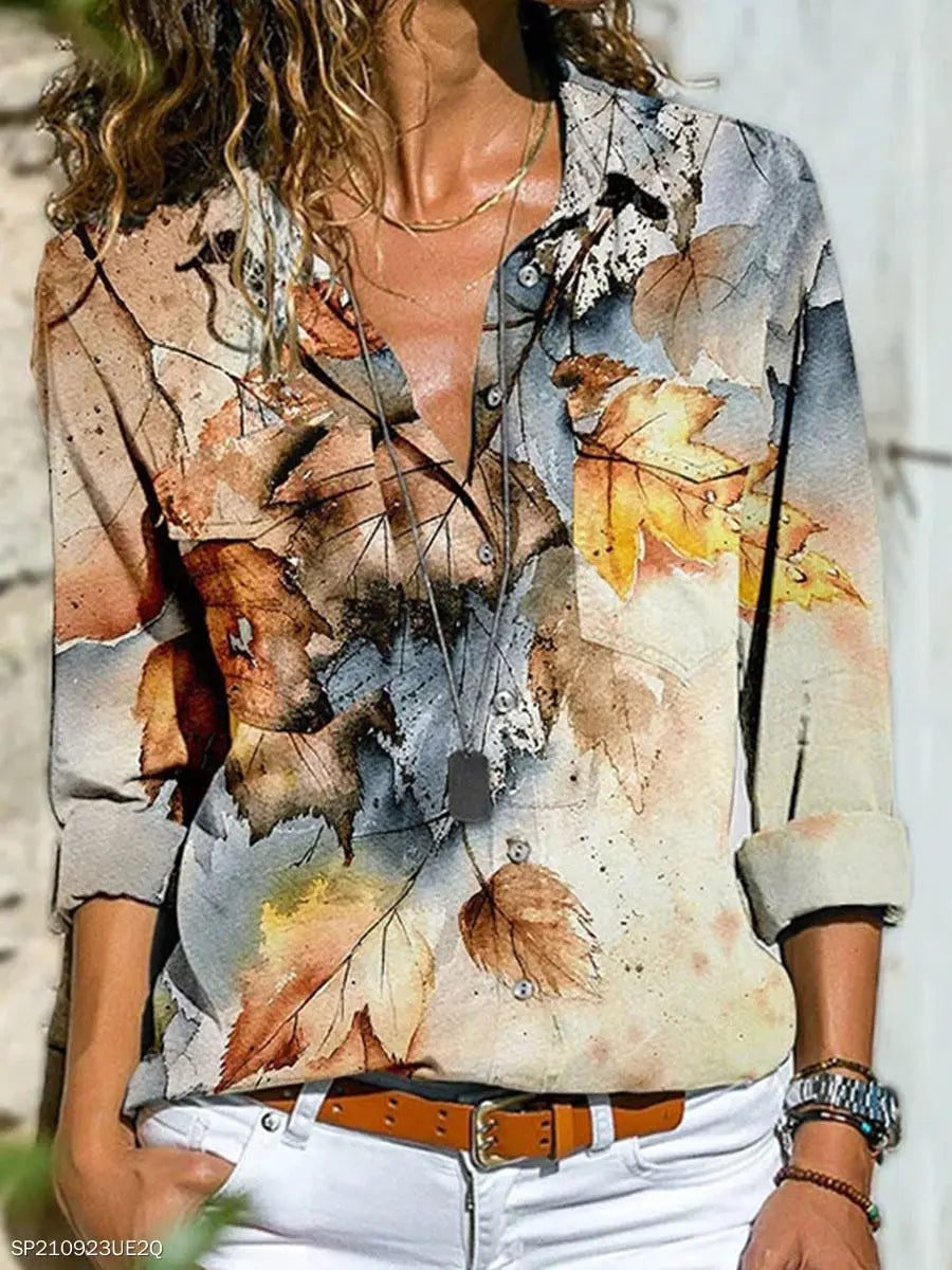 Aurora Elegant Long Sleeve Blouse