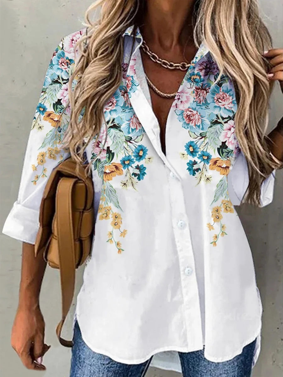 Aurora Elegant Long Sleeve Blouse