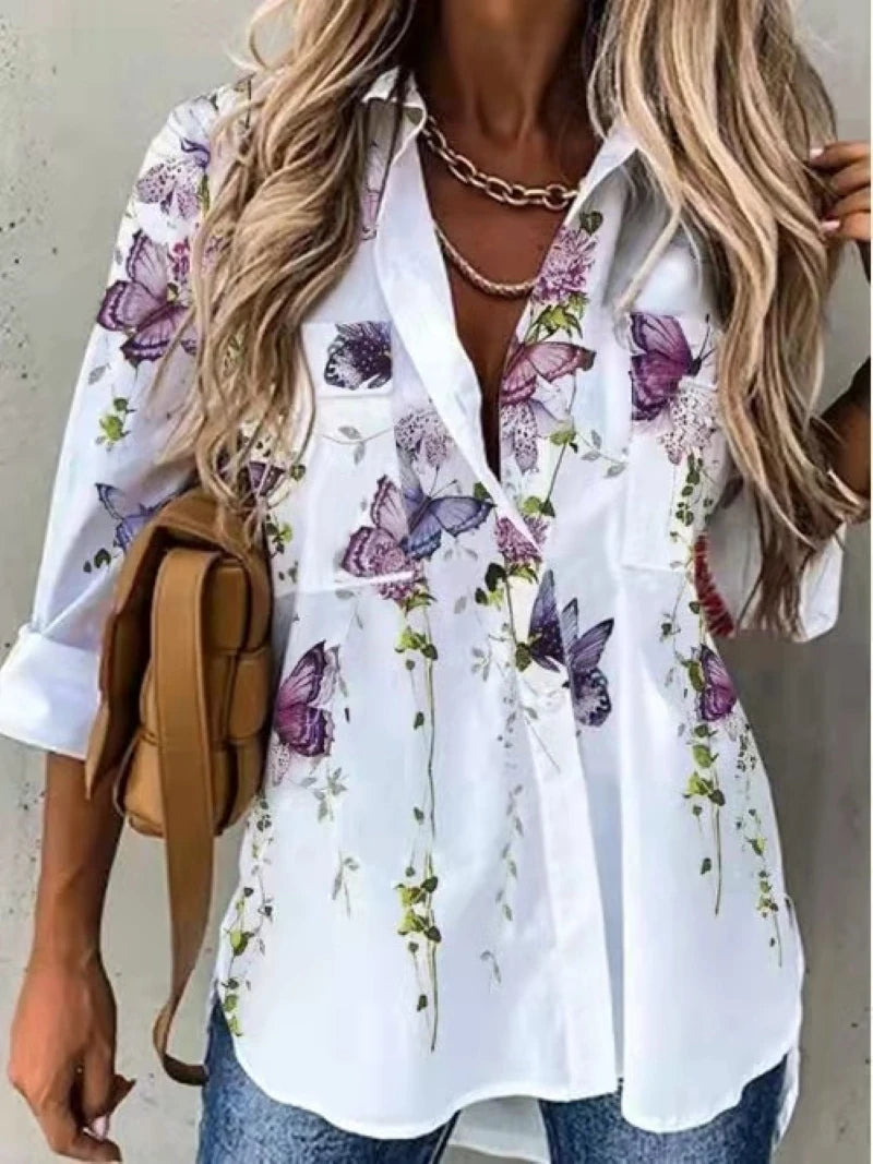 Aurora Elegant Long Sleeve Blouse