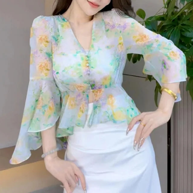 ChicAura Incantesimo Estivo Camicetta da Donna