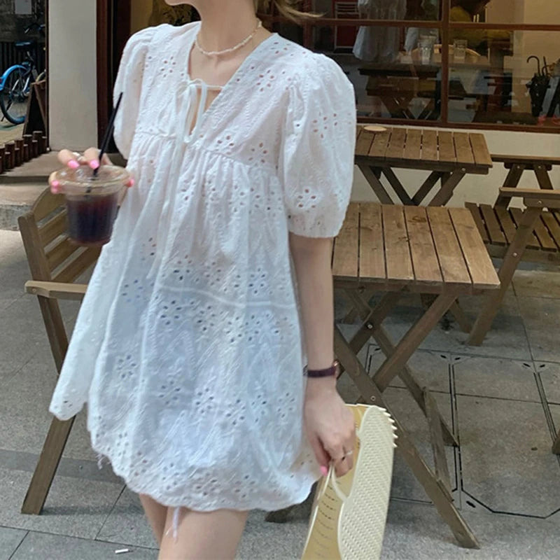 Fresco Top Bianco Francese Estivo