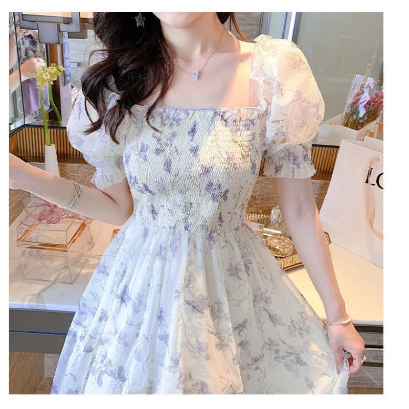 Enchanting French Ink Painting Dress