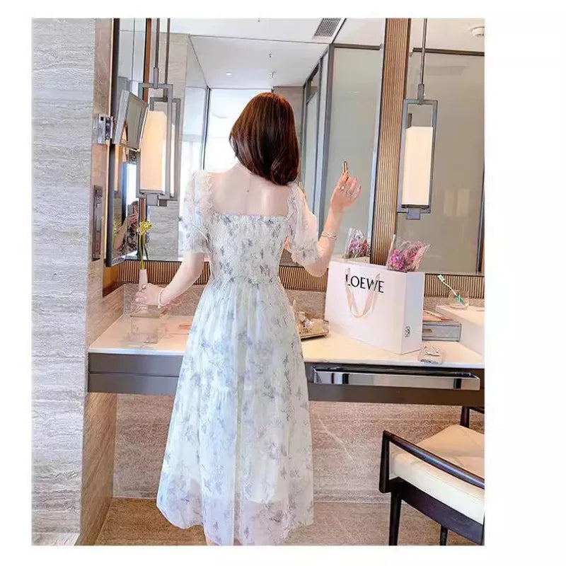 Enchanting French Ink Painting Dress