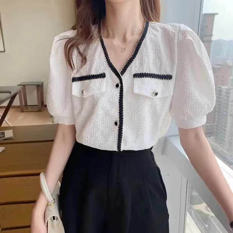 Elegante Chiffon Blouse voor Vrouwen van Stijlvol
