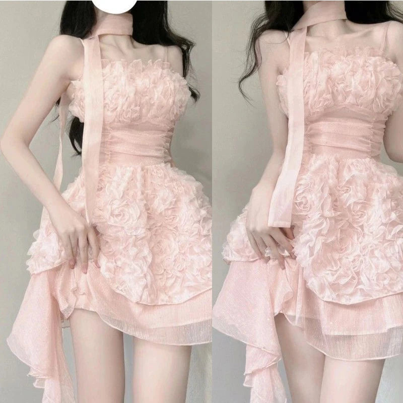 Radiant Fashion Chiffon Halter Dress