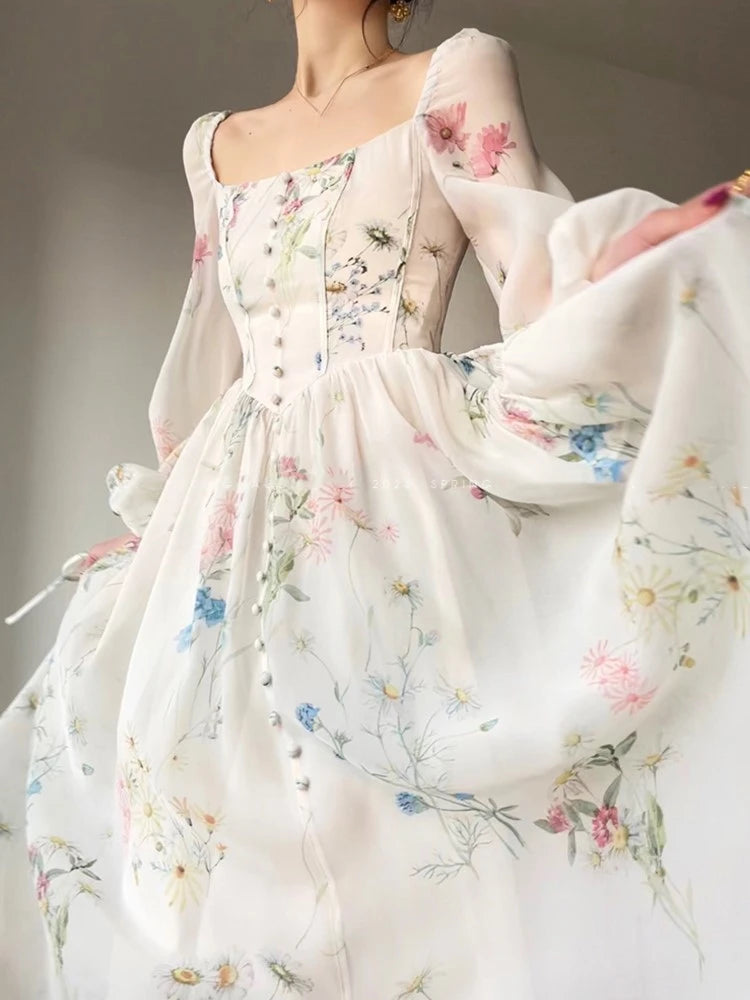 LunaBelle Abito da sera con fiori