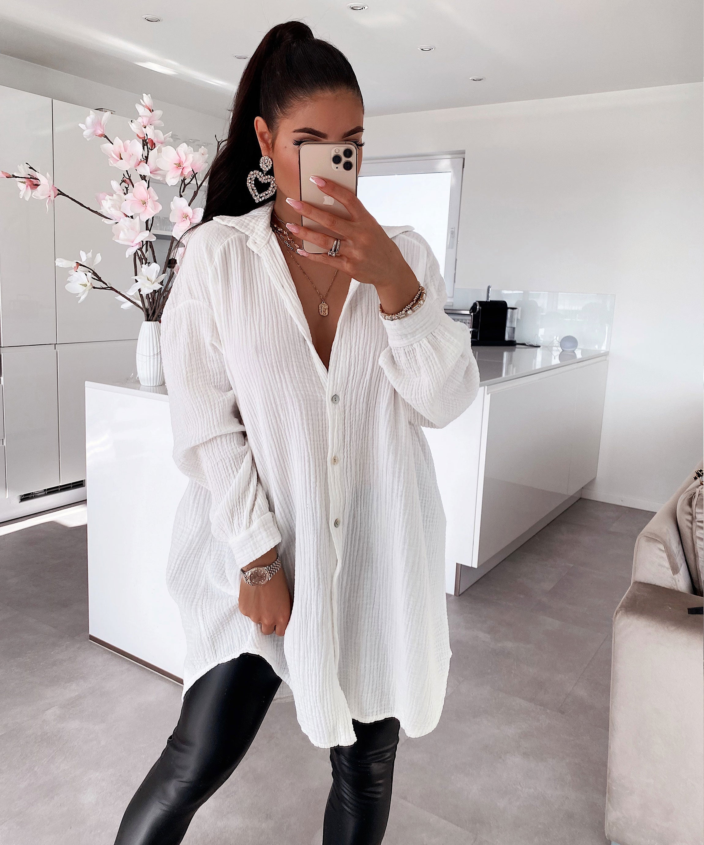 Freya | Zachte katoenen mousseline zomerblouse