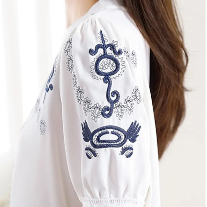 Kant Panel Pullover - Mode voor Dames