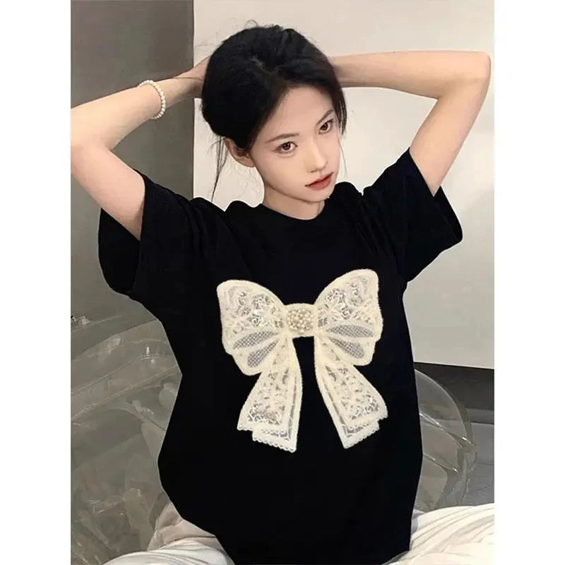 Juleeter Moda Maglietta Donna Lavorata a Maglia