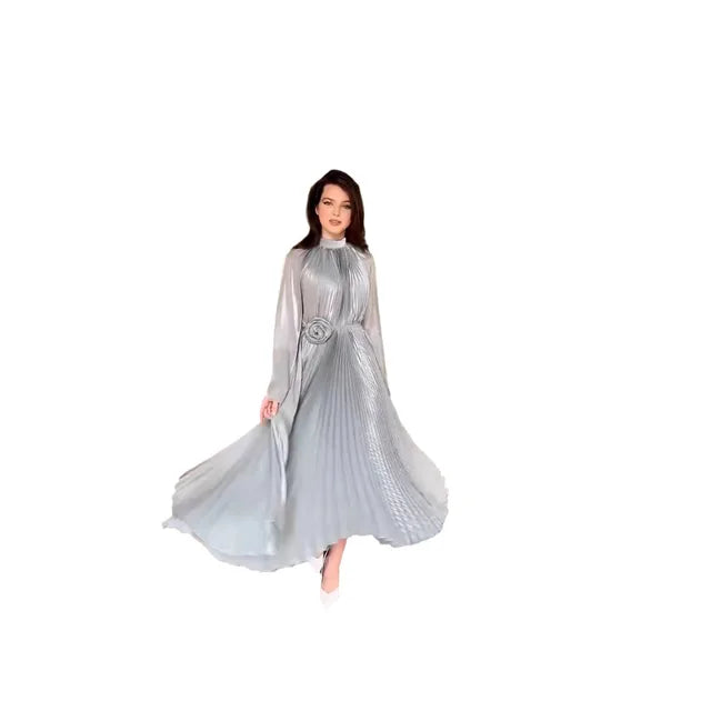 Maravilla elegante Maxikleid mit Falten und Blumenmuster