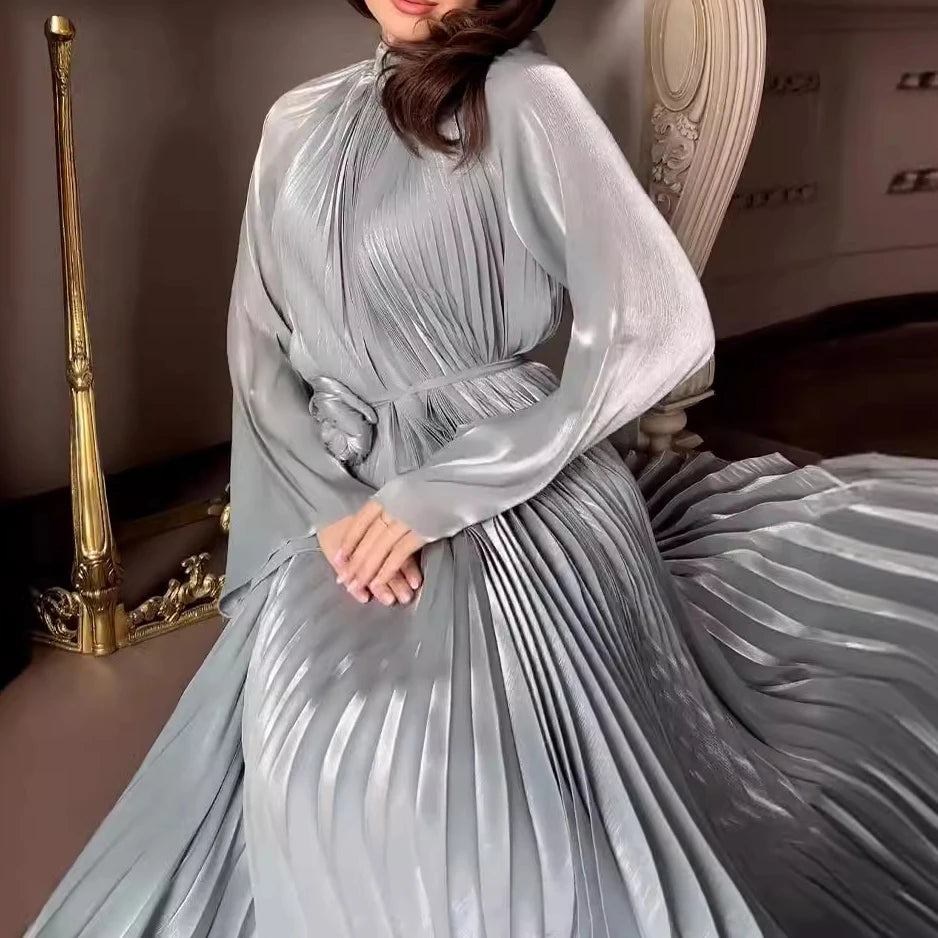 Maravilla elegante Maxikleid mit Falten und Blumenmuster