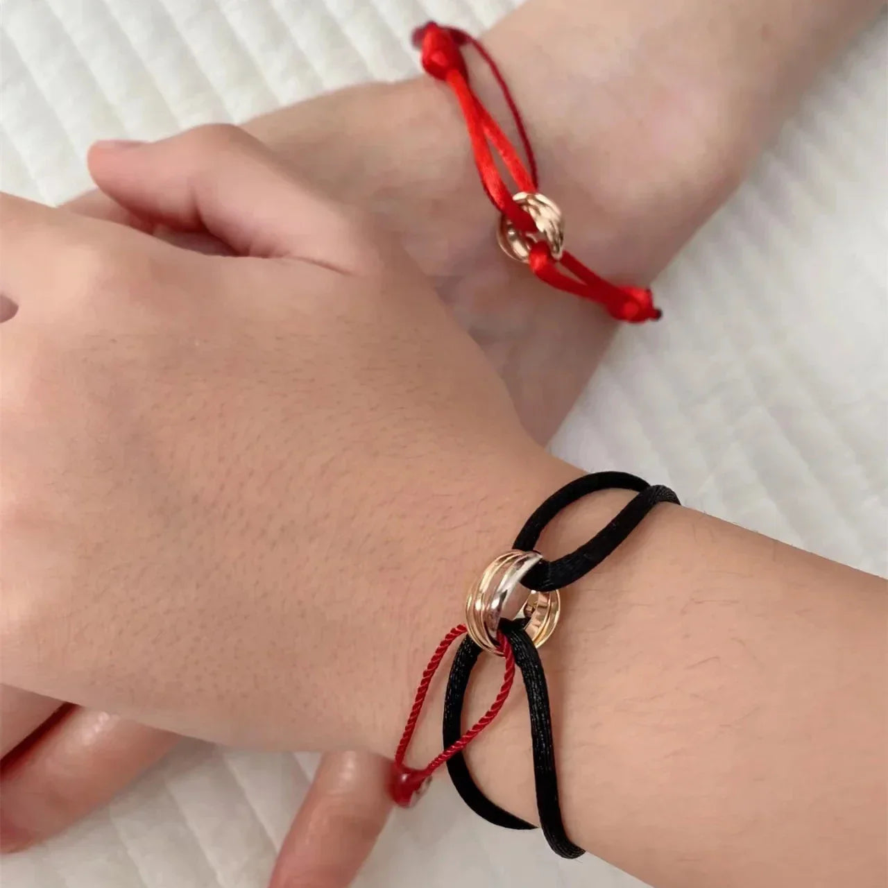 Gevlochten Koord Armband met Oneindigheidssymbool
