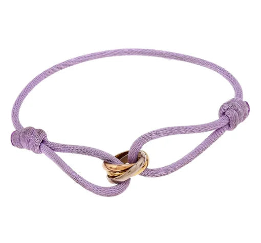 Gevlochten Koord Armband met Oneindigheidssymbool
