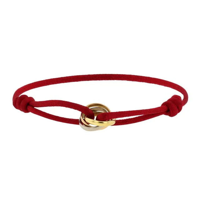 Gevlochten Koord Armband met Oneindigheidssymbool