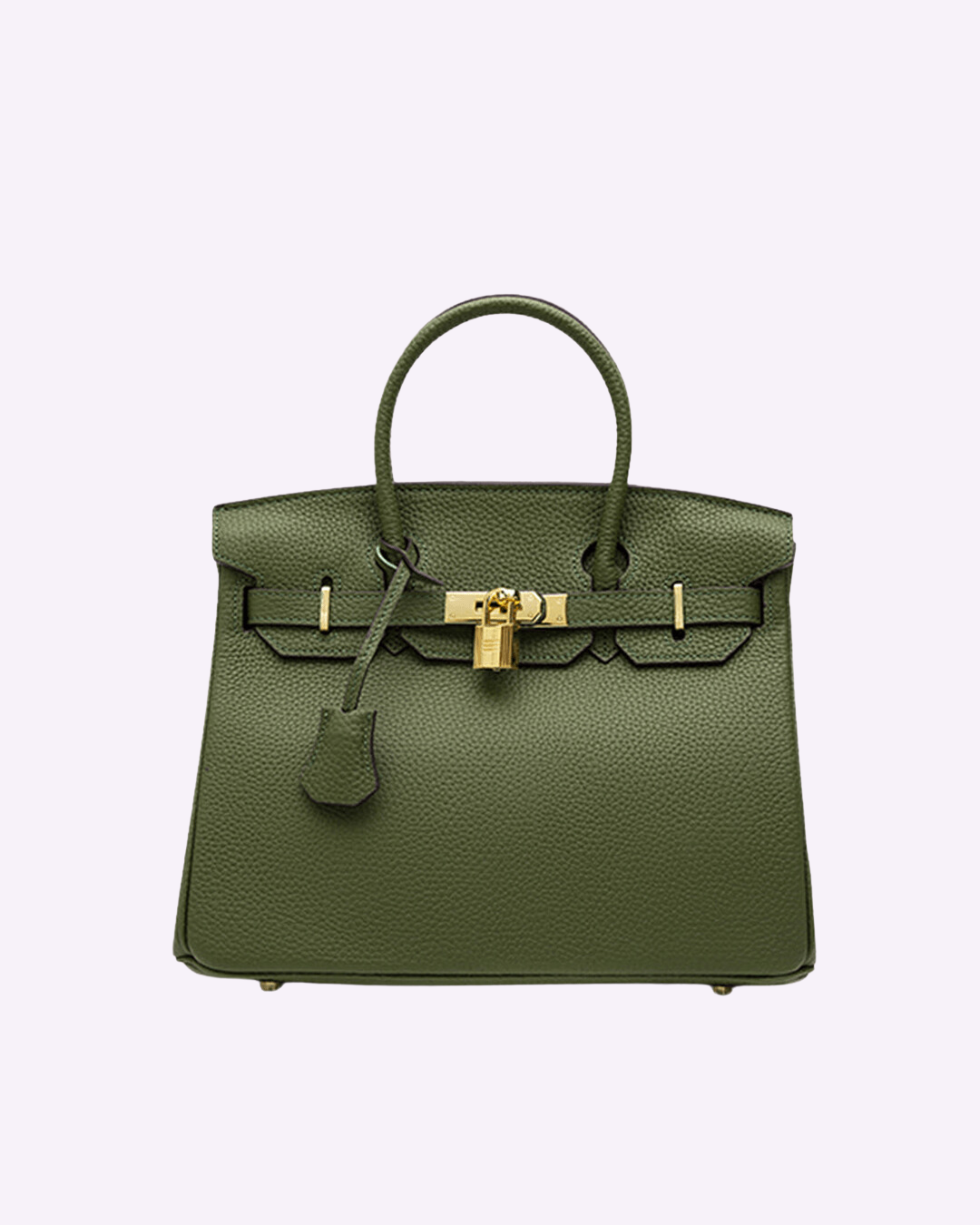 Gina tas in elegant olijfgroen met gouden accenten en een tijdloos ontwerp. De tas combineert stijl en functionaliteit, perfect voor dagelijks gebruik of formele gelegenheden.