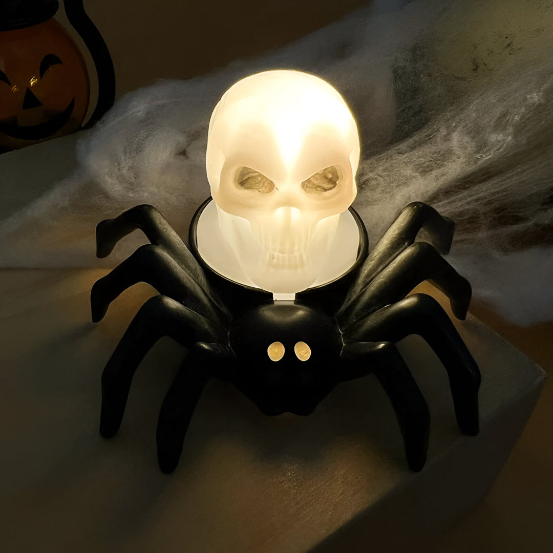 Griezelige LED Spinnenlichten